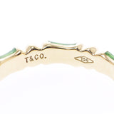Tiffany＆Co。Tiffany11.5女士K18YG/COLED Stone Ring/Ring A Rank二手Ginzo
