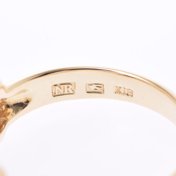 NINA RICCI ニナリッチ リボンモチーフ 10.5号 レディース K18YG/ルビー/ダイヤ リング・指輪 Aランク 中古 銀蔵