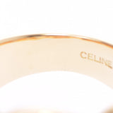 Celine Celine Diamond 0.43ct Hemispheres/Circle 14 Ladies K18YG Ring/Ring A Rank Used Ginzo