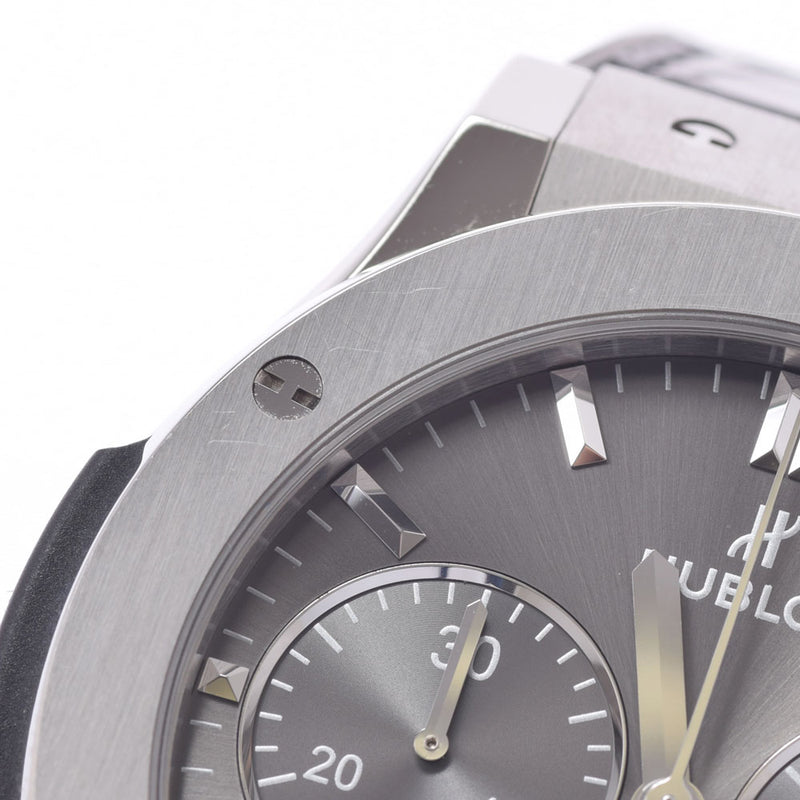 Hublot Ubrot Classic Fusion Racing Racing Racing Grey Chronograph Titanium 521.nx.7071.lr男士Ti/Leather Watch自动旋转灰色表盘