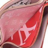 LOUIS VUITTON Louis Vuitton Monogram Giant Pochette Double Zip Red/Pink M67561 Ladies Monogram Canvas Shoulder Bag A Rank Used Ginzo