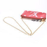 LOUIS VUITTON Louis Vuitton Monogram Giant Pochette Double Zip Red/Pink M67561 Ladies Monogram Canvas Shoulder Bag A Rank Used Ginzo