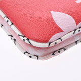 LOUIS VUITTON Louis Vuitton Monogram Giant Pochette Double Zip Red/Pink M67561 Ladies Monogram Canvas Shoulder Bag A Rank Used Ginzo