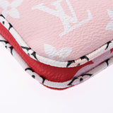 LOUIS VUITTON Louis Vuitton Monogram Giant Pochette Double Zip Red/Pink M67561 Ladies Monogram Canvas Shoulder Bag A Rank Used Ginzo