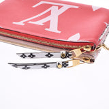 LOUIS VUITTON Louis Vuitton Monogram Giant Pochette Double Zip Red/Pink M67561 Ladies Monogram Canvas Shoulder Bag A Rank Used Ginzo