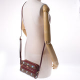 GUCCI Gucci Doraemon Collaboration GG Pattern Bordeaux/Brown 647784 Ladies Mini GG Sprem Canvas/Leather Shoulder Bag A Rank used Ginzo
