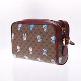 GUCCI Gucci Doraemon Collaboration GG Pattern Bordeaux/Brown 647784 Ladies Mini GG Sprem Canvas/Leather Shoulder Bag A Rank used Ginzo