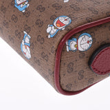 GUCCI Gucci Doraemon Collaboration GG Pattern Bordeaux/Brown 647784 Ladies Mini GG Sprem Canvas/Leather Shoulder Bag A Rank used Ginzo