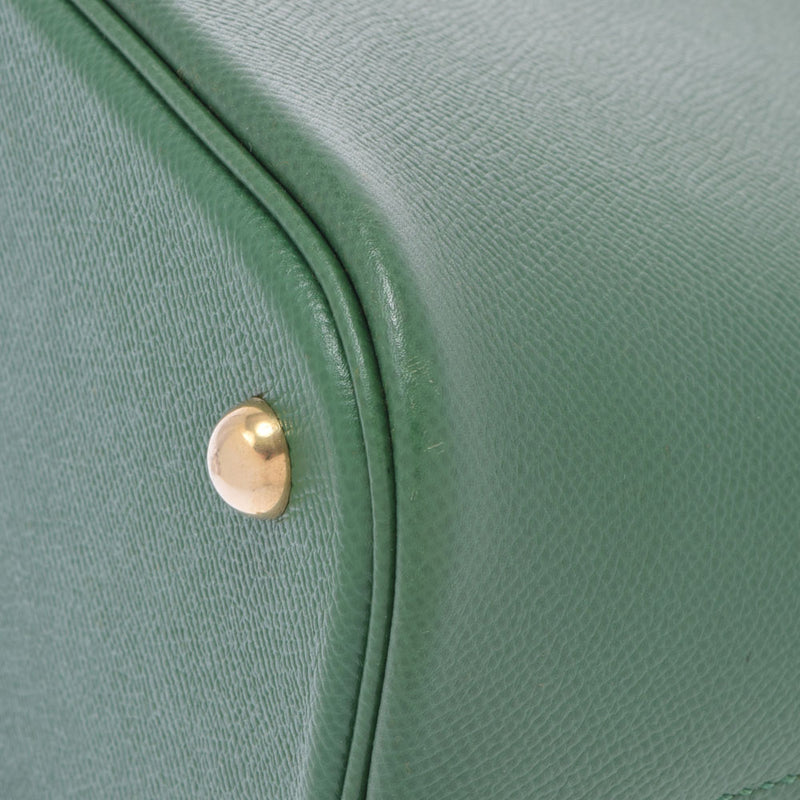 爱马仕爱马仕无聊31 2way袋绿色金支架□e雕刻（2001年左右）女士库什贝尔手提包