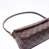 LOUIS VUITTON ルイヴィトン ダミエ レコレーター ブラウン N51299 レディース ダミエキャンバス レザー ハンドバッグ Aランク 中古 銀蔵