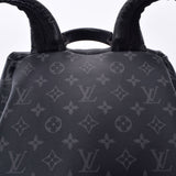 LOUIS VUITTON Louis Vuitton Monogram Eclipse Apollo Back Pack Black M43186 Men's Monogram Canvas Backpack Daypack B Rank Used Ginzo