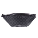 LOUIS VUITTON Louis Vuitton Damier Graphit Discovery Bam Bag Black N40187 Men's Damier Graphit Canvas Body Bag A Rank used Ginzo