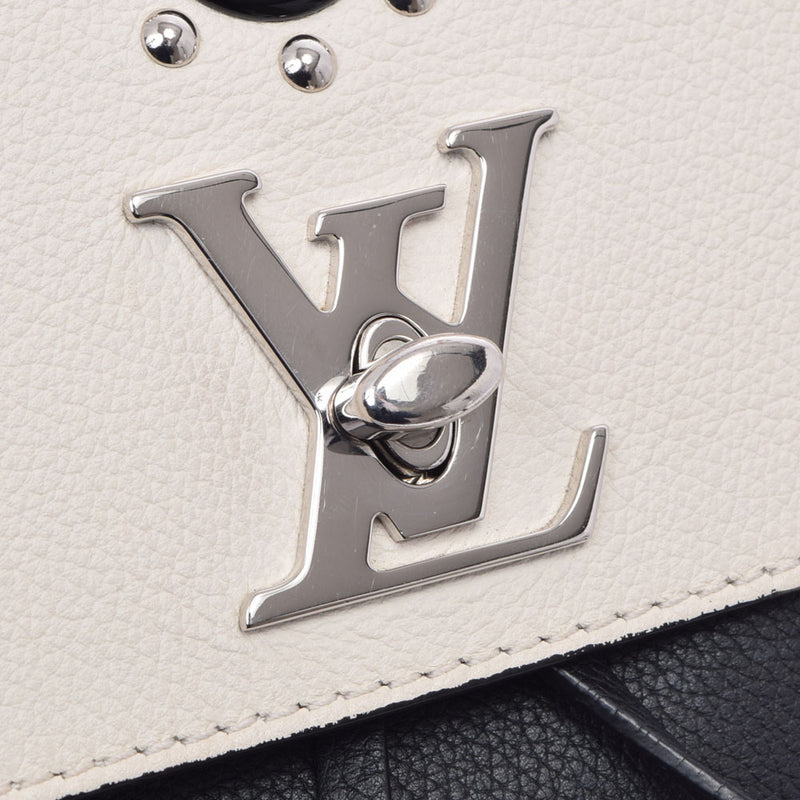 路易威顿路易斯·维顿（Louis Vuitton）路易·威登（Louis Vuitton Rock Me）背包螺柱黑色/白色M54108女士皮革背包AB AB级使用Ginzo