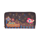 路易威顿路易斯·维顿（Louis Vuitton）会标Zippy Wallet Vivienne Limited Fuchsha M69750女用式会标帆布钱包钱包新二手Ginzo