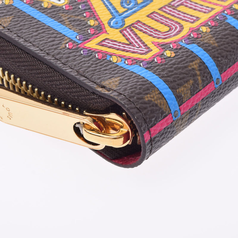 路易威顿路易斯·维顿（Louis Vuitton）会标Zippy Wallet Vivienne Limited Fuchsha M69750女用式会标帆布钱包钱包新二手Ginzo