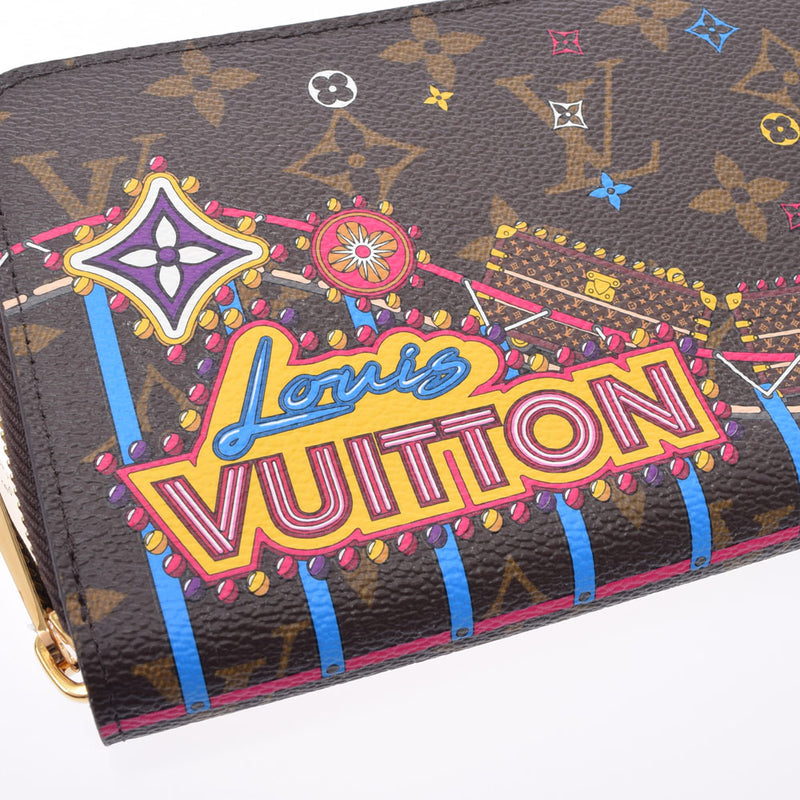 路易威顿路易斯·维顿（Louis Vuitton）会标Zippy Wallet Vivienne Limited Fuchsha M69750女用式会标帆布钱包钱包新二手Ginzo