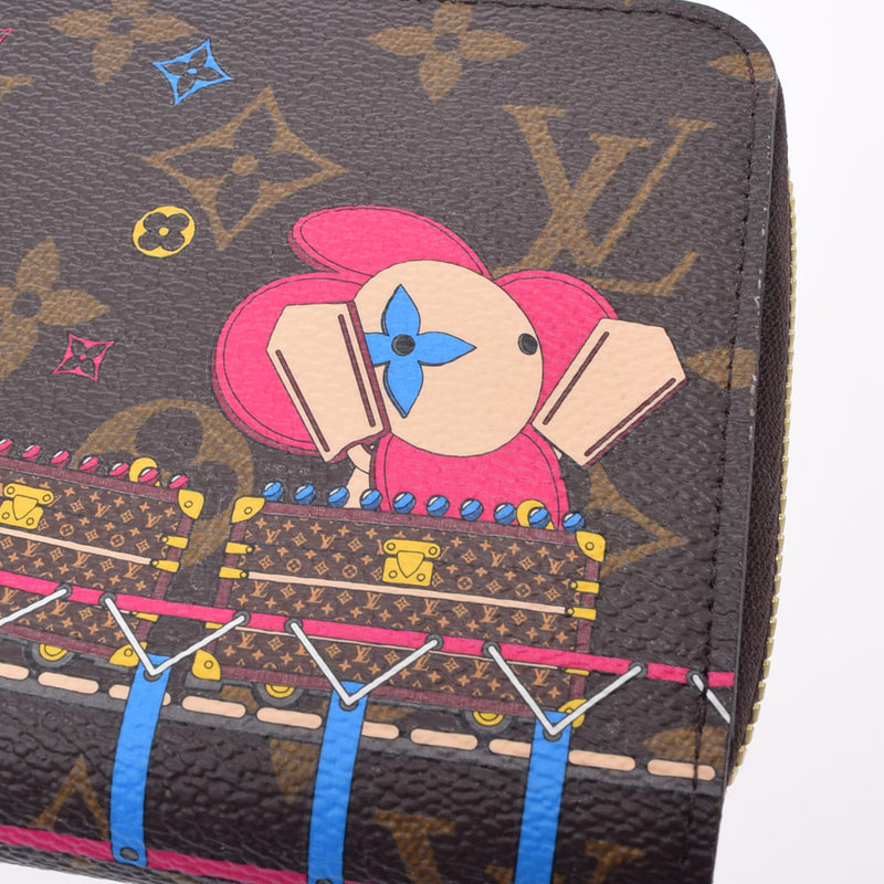 路易威顿路易斯·维顿（Louis Vuitton）会标Zippy Wallet Vivienne Limited Fuchsha M69750女用式会标帆布钱包钱包新二手Ginzo