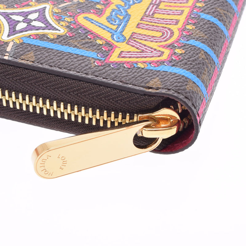 路易威顿路易斯·维顿（Louis Vuitton）会标Zippy Wallet Vivienne Limited Fuchsha M69750女用式会标帆布钱包钱包新二手Ginzo