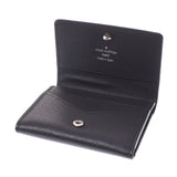 LOUIS VUITTON Louis Vuitton Taiga Anverop Cartodouvisit NM Business Card holder Black M64595 Men's Leather Card Case New Used Ginzo