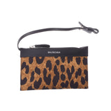 BALENCIAGA Balenciaga Navy Bass XS 2way Bag Leopard 390346 Ladies canvas/leather handbag A rank used Ginzo