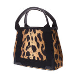 BALENCIAGA Balenciaga Navy Bass XS 2way Bag Leopard 390346 Ladies canvas/leather handbag A rank used Ginzo