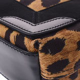 BALENCIAGA Balenciaga Navy Bass XS 2way Bag Leopard 390346 Ladies canvas/leather handbag A rank used Ginzo