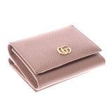 GUCCI Gucci GG Malmont Compact Wallet Beige 474746 Ladies Leather Three Fold Wallet A Rank Used Ginzo