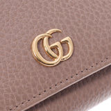 GUCCI Gucci GG Malmont Compact Wallet Beige 474746 Ladies Leather Three Fold Wallet A Rank Used Ginzo