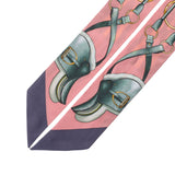 HERMES エルメス ツイリー 新タグ ジャンピング/JUMPING ピンク系 レディース シルク100％ スカーフ 新同 中古 銀蔵