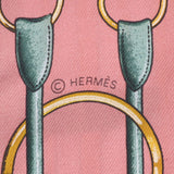 HERMES Hermes Twilly New Tag Jumping/JUMPING Pink Ladies Silk 100 % Scarf New Used Ginzo