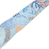 HERMES Hermes Twilly Old Tag Pattern Blue Ladies Silk 100 % Scarf A Rank used Ginzo