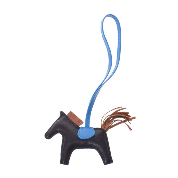 HERMESロデオ PM 黒/ゴールド/ブルー・ザンジバル【美品】 エルメスロデオ PM 黒/ブルーザンジバル/ゴールド Y刻印(2020年頃)刻印