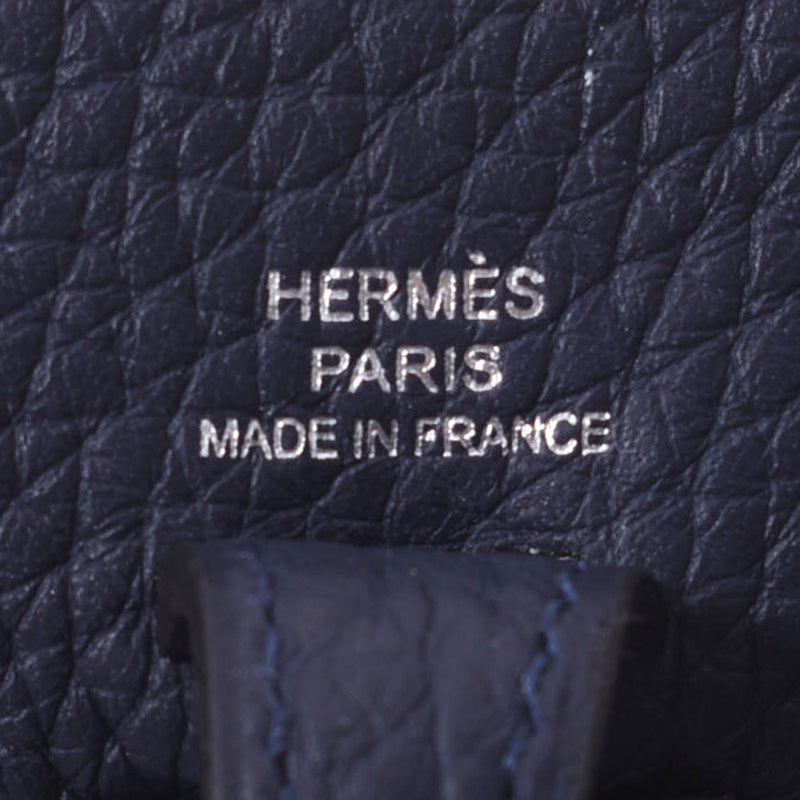 HERMES Hermes Evulin TPM Blue Nuy Silver Bracket D (Around 2019) Ladies Toryon Lemance Shoulder Bag A Rank Used Ginzo