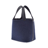 HERMES エルメス ピコタンロック PM  ブルーニュイ(ネイビー) ゴールド金具 Y刻印(2020年頃) レディース フェルト ハンドバッグ 新品 銀蔵