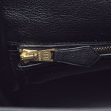 HERMES HERMES HERMES KELLY MU 35 INNER SEWING 2WAY 2WAY黑色金支架○Z刻（1996年左右）女士Vola River Handbag A级使用Ginzo