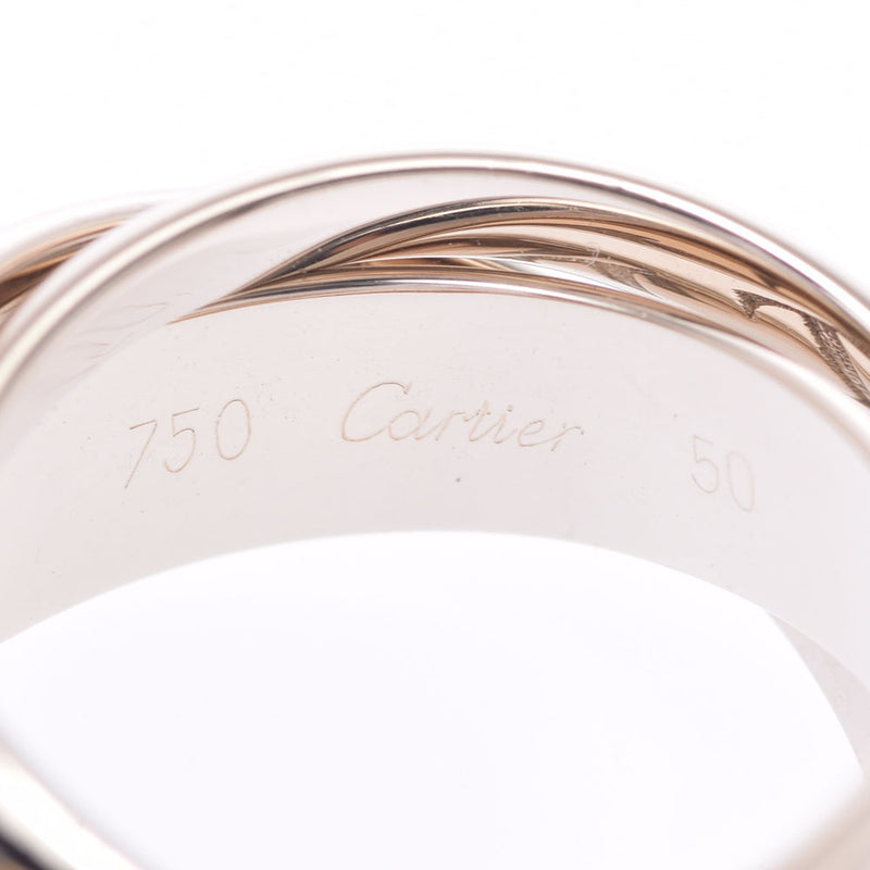Cartier Cartier Trinity #50 1998 Christmas Limited No. 10 Ladies K18WG Ring / Ring A Rank Used Ginzo