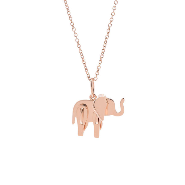 Tiffany & Co. Tiffany Save the Wide Elephant Ladies K18YG Necklace A Rank used Ginzo