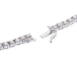 [Summer selection 300,000 or more] Diamond 10.00ct tennis necklace necklace PT950 Platinum unisex