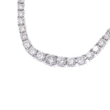 [Summer selection 300,000 or more] Diamond 10.00ct tennis necklace necklace PT950 Platinum unisex