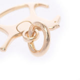 HERMES Hermes Wood Horse Motif Ladies K18YG/Diamond Pendant Top A Rank used Ginzo