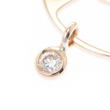 HERMES Hermes Wood Horse Motif Ladies K18YG/Diamond Pendant Top A Rank used Ginzo