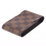 LOUIS VUITTON ルイヴィトン ダミエ シガレットケース ブラウン N63024 メンズ ダミエキャンバス ブランド小物 Aランク 中古 銀蔵