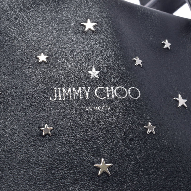 JIMMY CHOO Jimmy Choo Sofia S Star Stars Black Ladies Calf Tote Bag AB Rank Used Ginzo