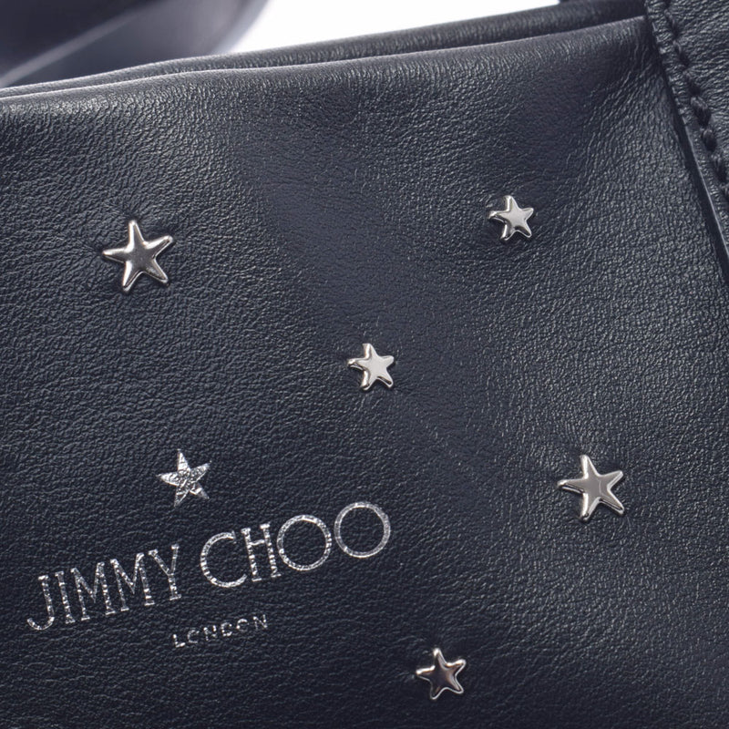 JIMMY CHOO Jimmy Choo Sofia S Star Stars Black Ladies Calf Tote Bag AB Rank Used Ginzo