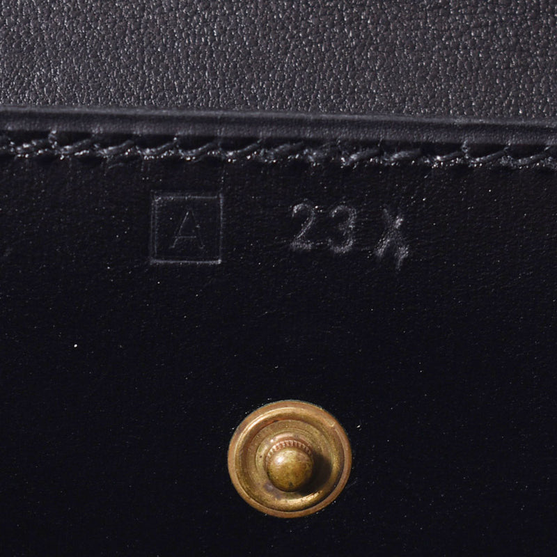 爱马仕爱马仕钢琴黑金支架□雕刻的（1997年）女士盒子卡夫手提包均用ginzo