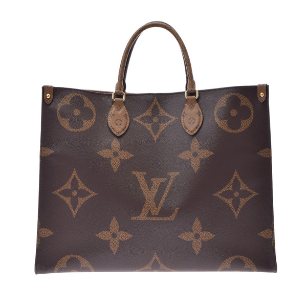 LOUIS VUITTON ルイヴィトン モノグラム リバース オンザゴー GM ブラウン M44576 ユニセックス モノグラムキャンバス 2WAYバッグ Aランク 中古 銀蔵