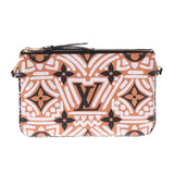 LOUIS VUITTON Louis Vuitton Crafty Pochette Double Zip Brown M69488 Ladies Monogram Canvas Shoulder Bag New Used Ginzo