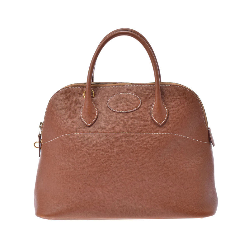 HERMES Hermes Bored 37 Gold Gold Bracket ○ X engraved (around 1994) Ladies Kushbell Handbag B Rank used Ginzo