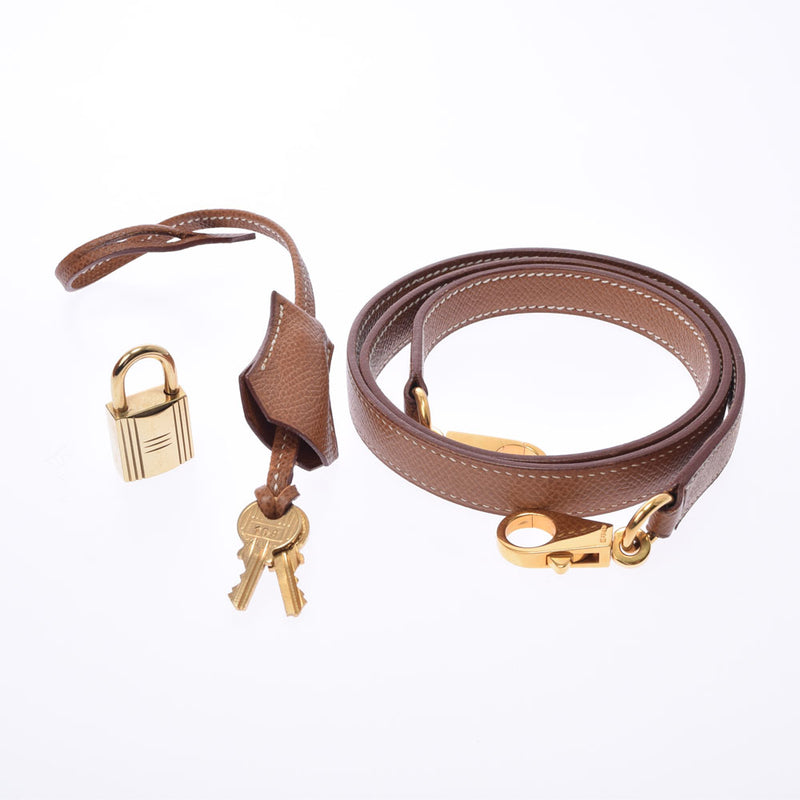 HERMES Hermes Bored 37 Gold Gold Bracket ○ X engraved (around 1994) Ladies Kushbell Handbag B Rank used Ginzo