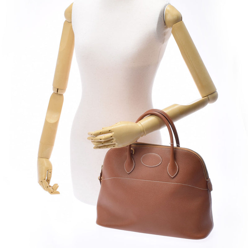 HERMES Hermes Bored 37 Gold Gold Bracket ○ X engraved (around 1994) Ladies Kushbell Handbag B Rank used Ginzo